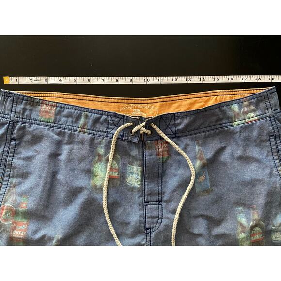 TOMMY BAHAMA Relax Blue w/Beer Pattern Swim Trunks sz L - Picture 10 of 14